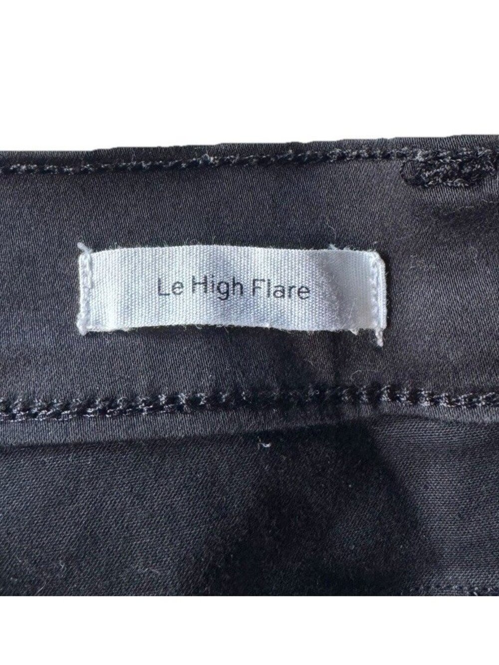 Frame Women’s Sz 26 Le High Flare Black Denim Jeans - Picture 6 of 11